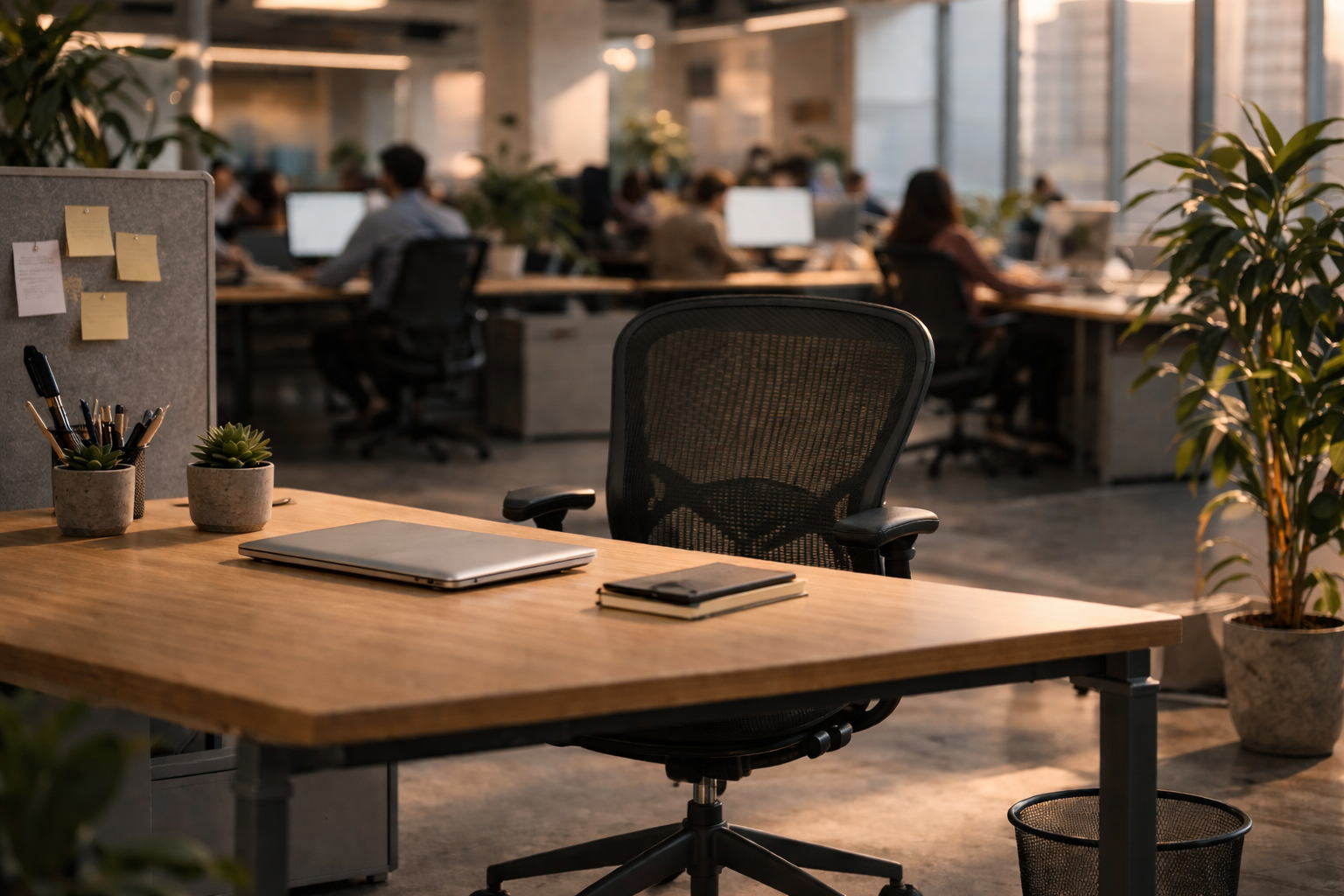 Unfilled Office Chair Busy Office.